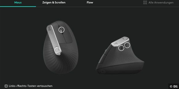 Logitech MX Vertical: Ergonomische Maus im Test