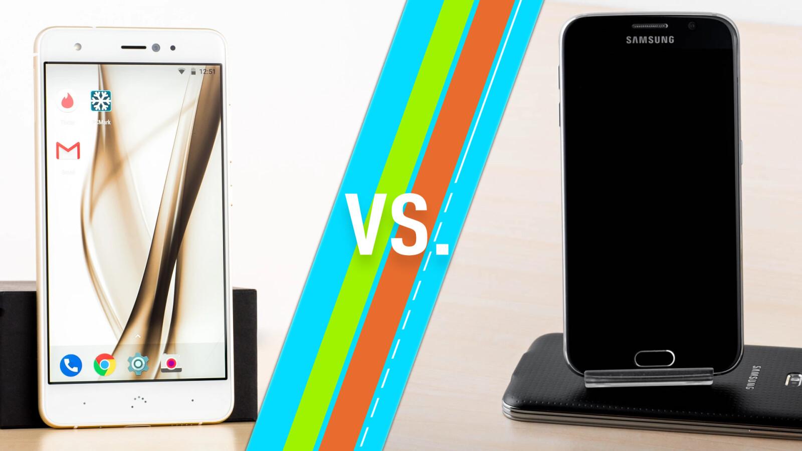 BQ Aquaris X Pro vs. Galaxy S6: Smartphones im Vergleich