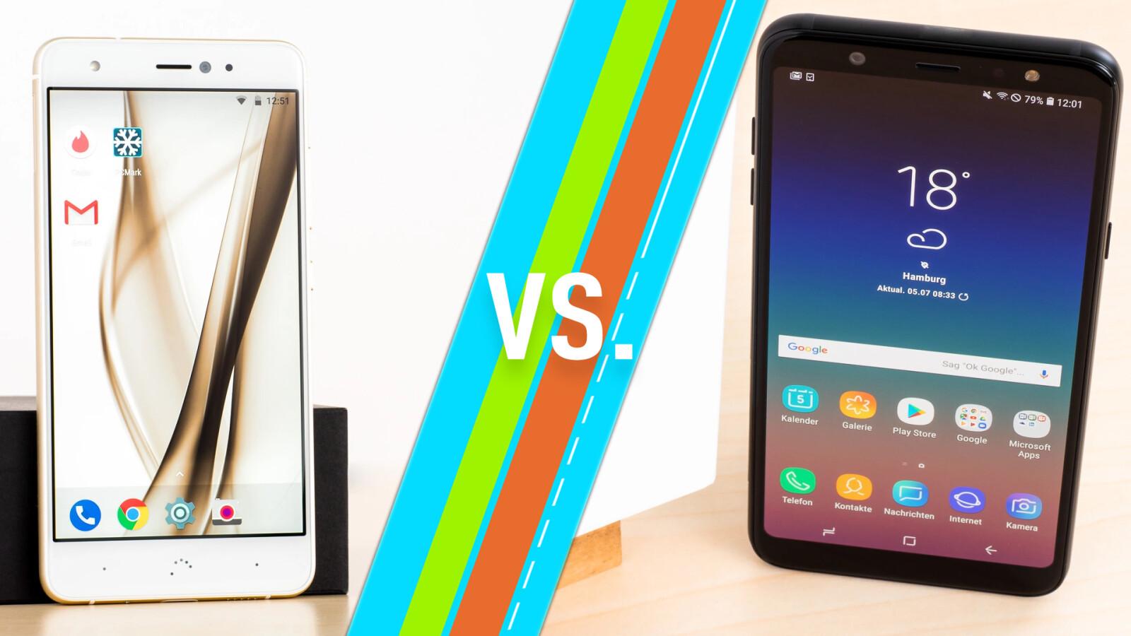 BQ Aquaris X Pro vs. Samsung Galaxy A6+ (2018): Smartphones im Vergleich?